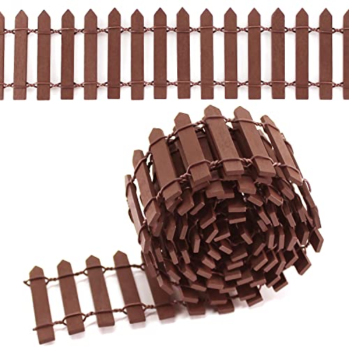 Holzzaun Miniatur Zaun Braun Deko Mini Gartenzaun Holz für Garten Dekoration 100 x 5 cm Holzzaun Miniatur Zaun Braun Deko Mini Gartenzaun Holz für Garten Dekoration 100 x 5 cm