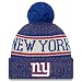 New Era Knit New York Giants Biggest Fan Redux Sport Knit Winter Stocking Beanie Pom Hat Cap NFL