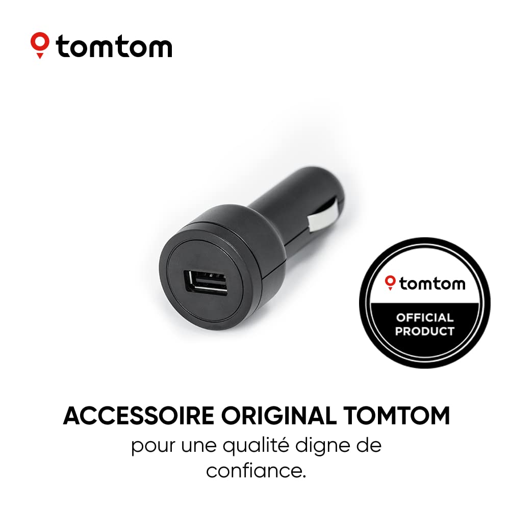 TomTom Chargeur USB avec câble pour 7" GPS (ex GO Discover 7", GO Expert 7", GO Camper Max)