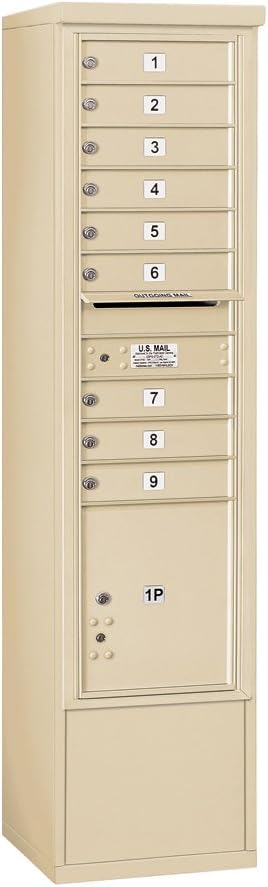 Salsbury Industries 3916S-09ZFU Free Standing Horizontal 4C Mailbox, Bronze