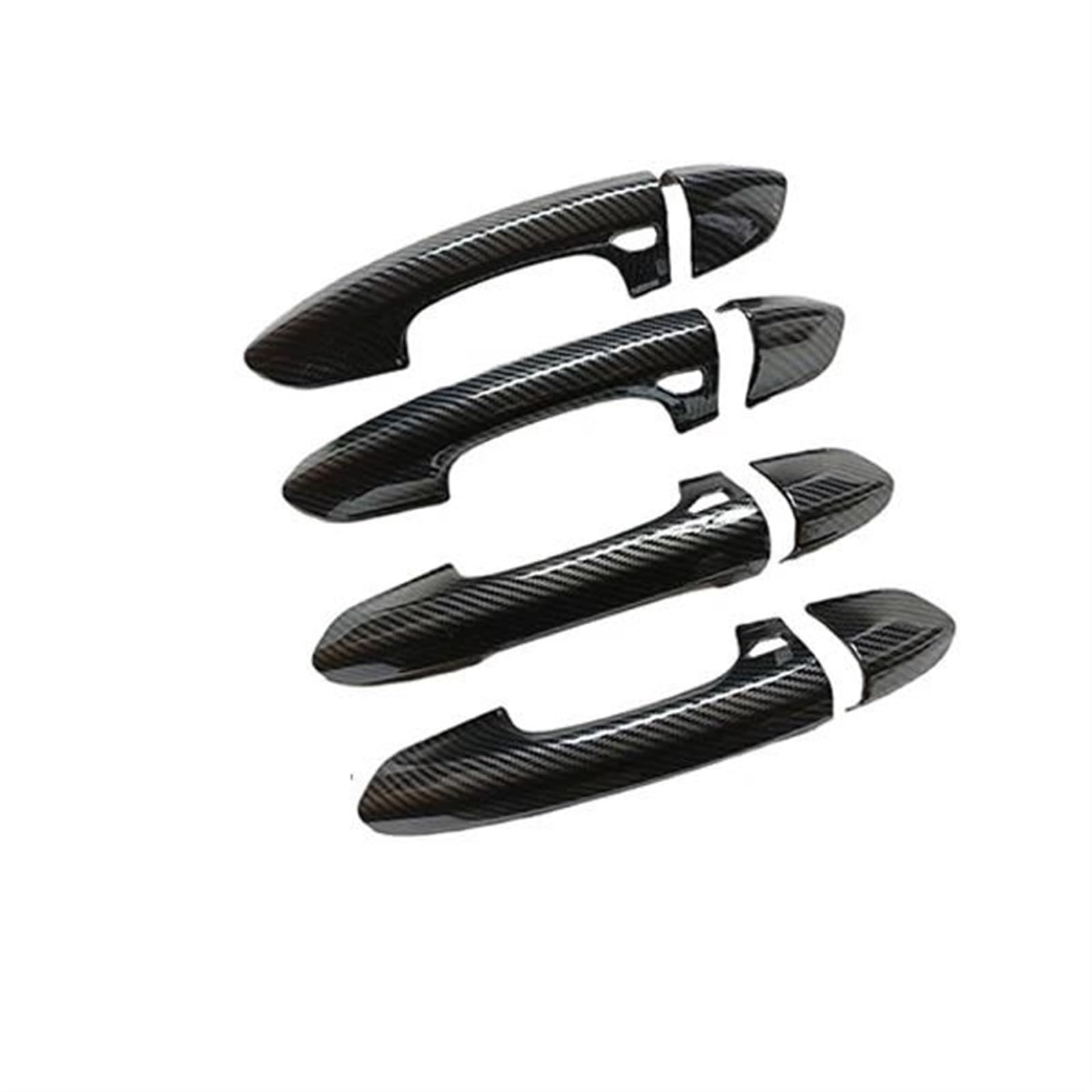 Jtwmty 4 Keyless Entry Carbon Fiber Car Exterior Door Handle Cover Accessories For Ford For Mondeo For Fusion 4 Mk4 Cd391 2014-2022(4 Keyless Entry)