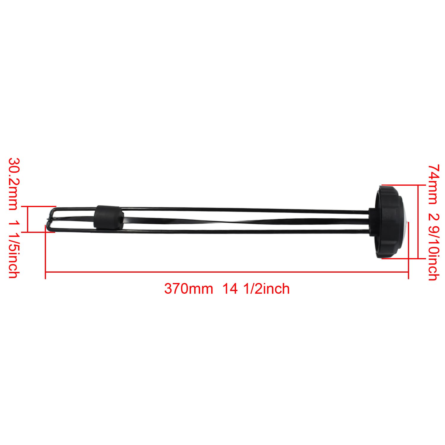 Galloparts Fuel Cap Gauge 481661 483790 Compatible with Scag Zero Turn Mower Smst-61 Smst-61A Smst-72 Smst-72A Stt-31Bsg Stt52-22Ch Stt52-22Ka Compatible with Turf Tiger Zero Turn Mower