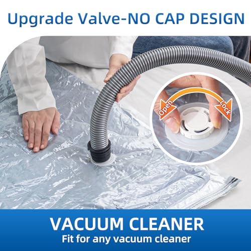 Vacuum Storage Bags for Comforter and Blankets, Jumbo Size - Save Closet Space