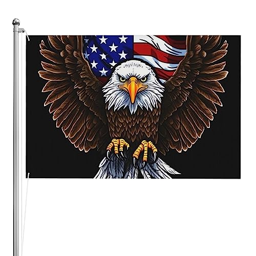 Drapeau de jardin américain 1,2 x 1,8 m pour décoration de fête extérieure