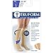 Truform Short Length 20-30 mmHg Compression Stockings for Men and Women, Reduced Length, Closed Toe, Beige, X-Large (short length)