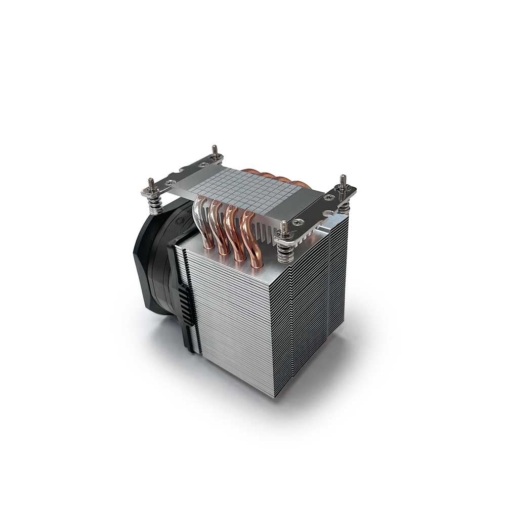 Dynatron Dissipatore di calore in alluminio A56 con tubi di calore e ventola laterale per presa AM4/AM5