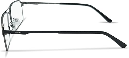 Miniatura 3 de Jolafull JF1801 - Marco cuadrado clásico para lentes (2.283 in)