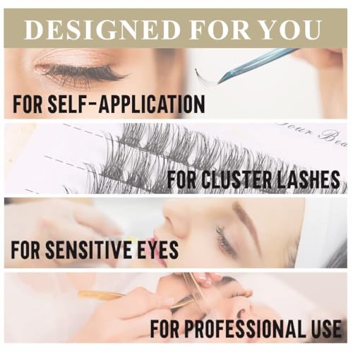 Rkiss RKISS001 Eyelash Extension Glue Cluster Lash Glue Waterproof No Irritation Strong Hold 2-3Weeks Long Lasting2 Sec Drying Time thumb #3