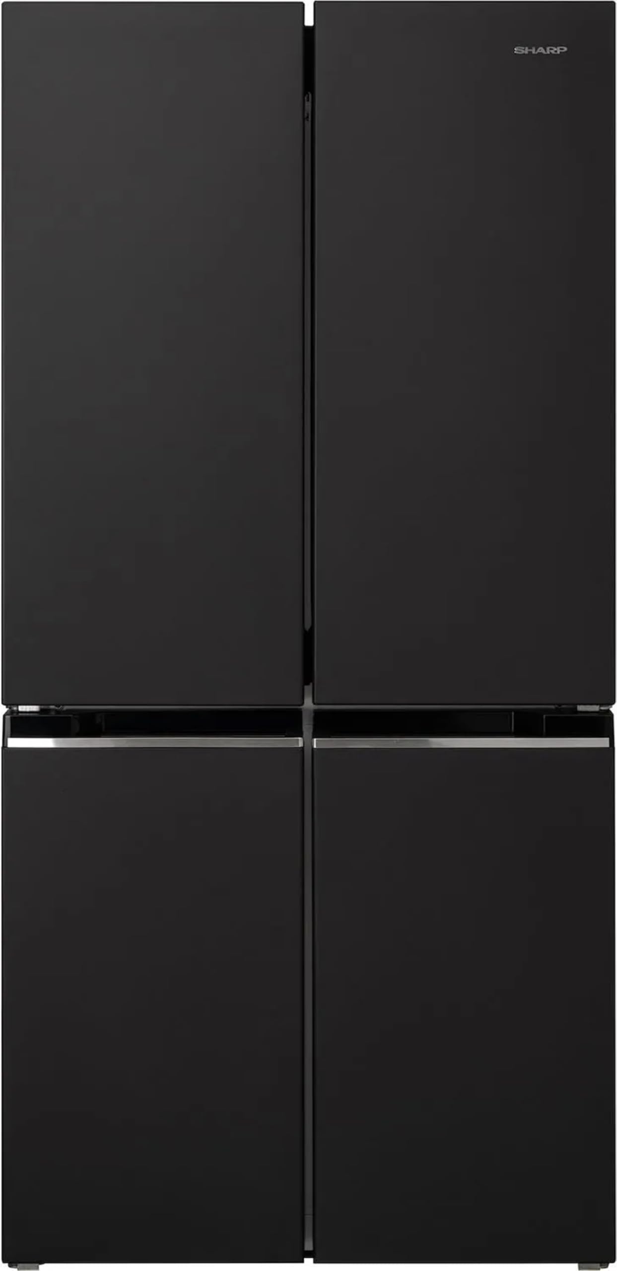 Sharp SJ-​NFA15IMXBE - Frigorifero americano, no frost, 488 litri, nero, Classe energetica E