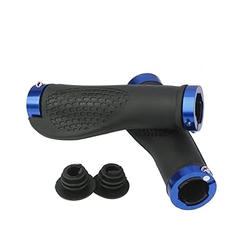 CLUB BOLLYWOOD Pair Cycling Lock-On Handle Grips for Bicycle Road MTB Bike Handlebar Blue | Sporting Goods | Cycling | Bicycle Components & Parts | Handlebar Grips, Tape & Pads