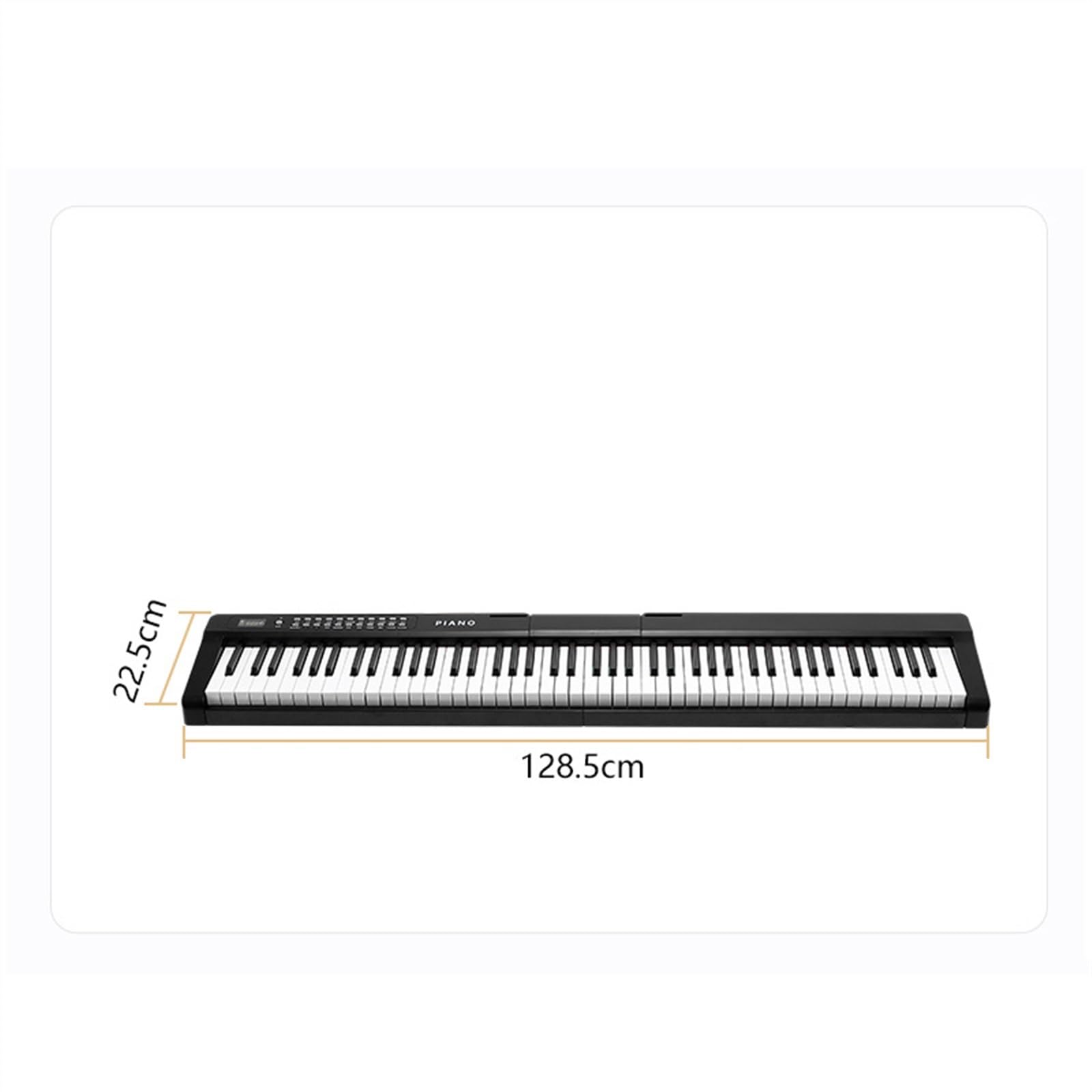 Teclado De Piano Electrico Para Principiantes Piano Electrónico Portátil Multifuncional De 88 Teclas Para Adultos Y Principiantes Para Comenzar A Tocar El Piano En Casa(Black)