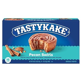 TastyKake Pecan Swirls, 16Count Family Pack -16 Oz - 2 Pack