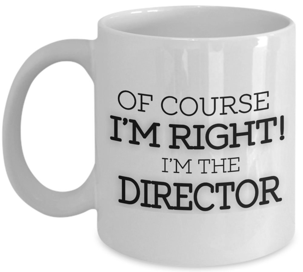 Shaniztoons White Director Christmas Novelty Gift Mug