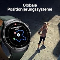 Mibro Lite3 Pro Smartwatch GPS Herren Damen Rund 45mm, AMOLED 1,32" Fitness Tracker, 5ATM Wasserdicht, Herzfrequenz Schlaf SpO2 VO2 Max, Bluetooth Anrufe, 15 Tage Lange Akkulaufzeit (Dunkelgrün) – Ansicht 4