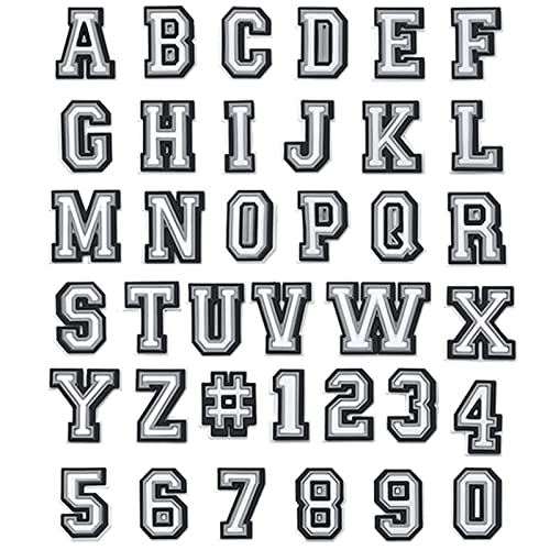 Favson 37 Pieces Number Letter Shoe Charms, Charms for Croc Sandals Decoration 0-9# Number, Alphabet ABC-Z Letter, Clog Shoes Decorations Wristband Bracelet Party Favors Birthday Gifts