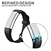 I-SMILE 2pcs Newest Replacement Wristband with Secure Clasps for Fitbit Alta Only(No Tracker, Replacement Bands Only) (Plum&Teal)