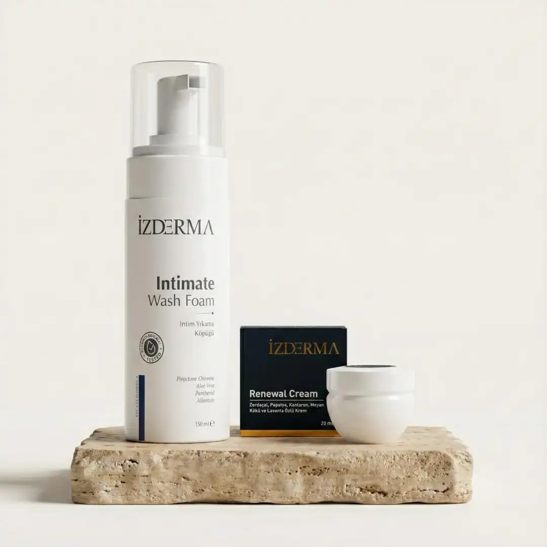 İzderma Cosmetic Renewal Cream ve İntim Yıkama Köpüğü Seti