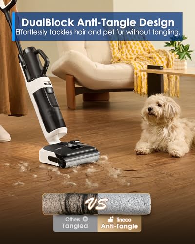 Image of Tineco Floor One Switch S6 Stretch Breeze Wet Dry Vacuum Cleaners, Floor Cleaner Mop 2-in-1 Cordless Vacuum for Multi-Surface, 20kPa Suction, Anti-Tangle Design, Flashdry Self-Cleaning, 180 Lay-Flat