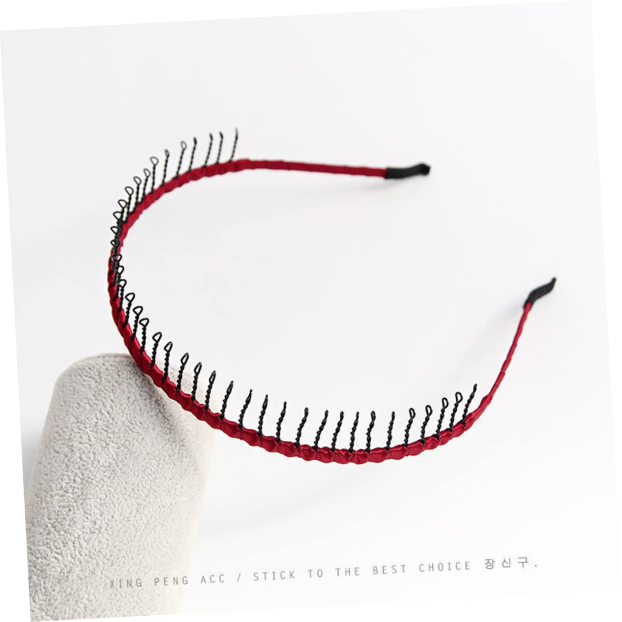 FOMIYES 21piezas Diadema Antideslizante Dientes Metálicos Para Mujeres Accesorios De Maquillaje y Deportes Para Lavar La Cara y Decorar El Cabello