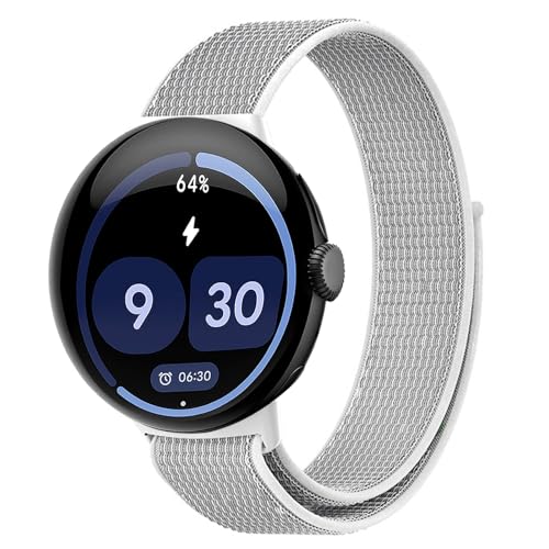 [PONATTENO] �����o���hFor Google Pixel Watch 4 45mm�Ή� �i�C�������[�v�X�|�[�c�X�g���b�v �x���N���X�g���b�v �_�炩�����ɗD���� �N�уi�C�����f�� (�O���[)