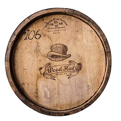 Midwest Barrel Company Small Batch Whiskey Barrel (15 Gallon) Freshly Emptied Authentic Bourbon/Whiskey Barrel - Liquid Tight, Ready to Age