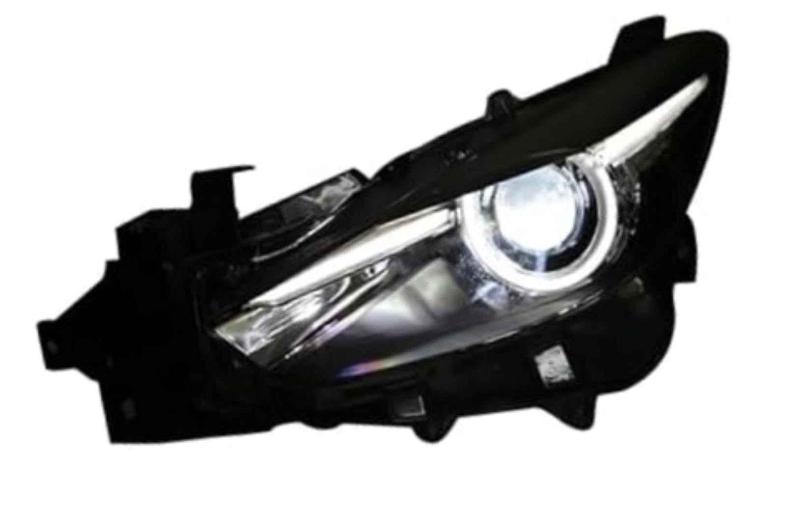 Dla Mazda 3, dla Mazda3, dla Axela 2017-2018 przedni reflektor samochodowy reflektor dynamiczny obiektyw kierunkowskazu lampy samochodowe światło Lusterko samochodowe (Headlight LED)