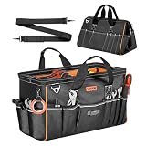 VEVOR Borsa Portautensili 510 mm, 33 Tasche, Organizer Portatile per Attrezzi con Ampia Ap...