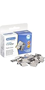 Rapesco 1370 Supaclip 40 Distributeur Transparent Avec 25 Pinces Drôles