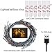 LUCKYFISH LED Lighted Willow Vine - 144 LED Artificial Plant with USB Power, Christmas Home Decor for Wall, Living Room, Party, Includes 6PCS 3M Command Strips