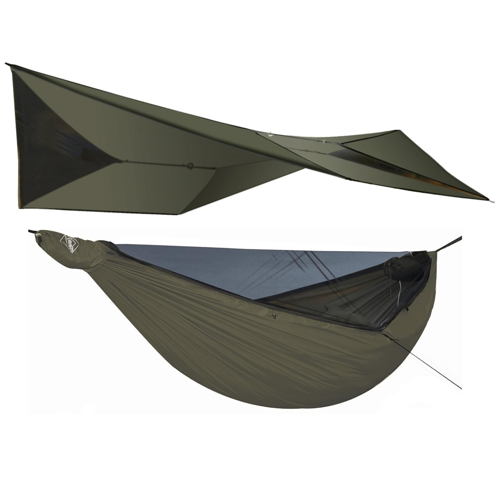 onewind 335cm Camping Hängematte and 3,6×3m Zeltplane