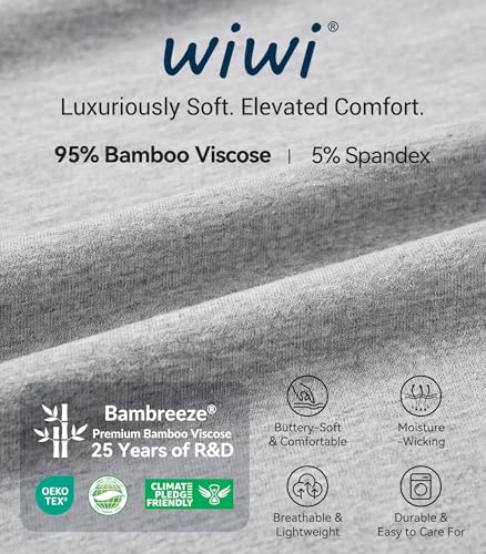 Image of WiWi Viscose from Bamboo Women's Pajamas Set Super Soft Button Down Top and Pants Sleepwear Cooling Pjs S-3X