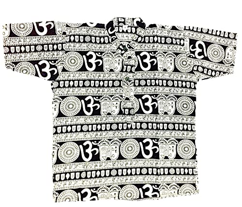 Image of Boys Om Printed T-Shirts /Kurta 100% Cotton Made in India