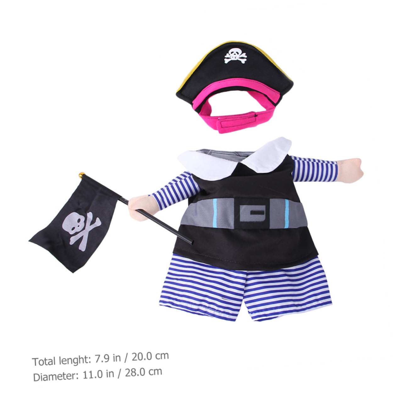 BESPORTBLE 5 Set Pet Costume Di Trasformazione Piccolo Cane Pigiama Costumi Del Cane Vestiti Del Gattino Bel Cappello Gatto Divertente Gatto Costumi Da Pirata Interessante Cappello