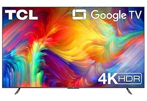 TCL 75P739 75 Zoll Fernseher, 4K HDR, Ultra HD, Smart TV Powered by Google TV, Rahmenloses Design (Dolby Vision & Atmos, Freihändige Sprachsteuerung, Kompatibel mit Google Assistant & Alexa)