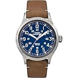 Timex Expedition Metal Scout - Tan Leather/Blue Dial