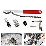 Jintaihua Extractor de piñones de bicicleta 5 en 1