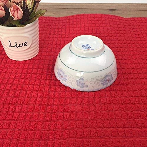 Vroxy Microfiber Dish Utensils Cutlery Fruits Vegetables Drying Mat Kitchen Countertop Protector, Reversible use (Multi Color) (2) 3