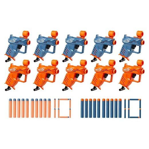 NERF Elite Ace SD-1 Party Pack, 10 Blasters, 20 Darts, Kids Party Favors, Perfect Easter Basket Stuffers, Great Easter Gifts for Kids or Easter Toys for 8 Year Old Boys & Girls & Up (Amazon Exclusive)