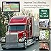 LOVPOI Truck GPS Commercial Drivers 2025, Trucker Car GPS Navigator, 9 inch Navigation System with Latest 2026 Maps Lifetime Updates, Voice Assistant, Speed Limit Warnings