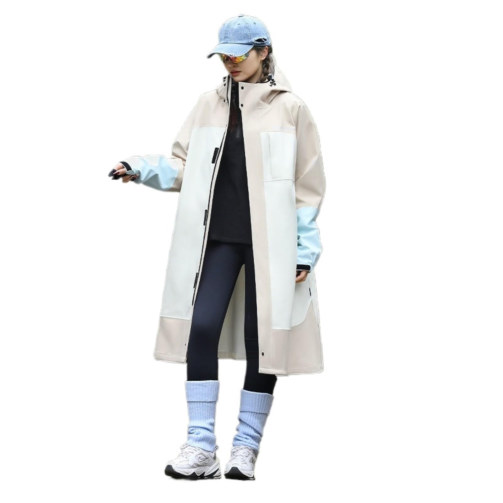 Capa de Lluvia Reutilizable Chubasquero Largo For Protección Contra La Lluvia Poncho Unipersonal For Senderismo Ropa de Agua para Exteriores