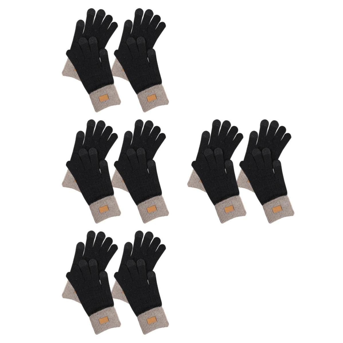 Didiseaon 8 Pares Guantes Térmicos Táctiles de Polar para Mujer, Invierno