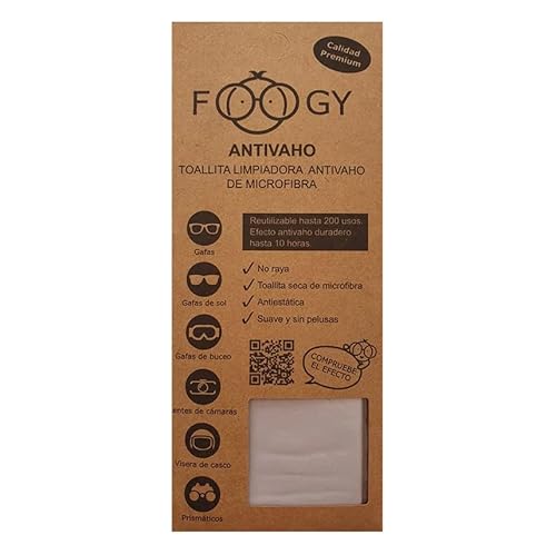 Akroderma Toallita limpiadora antivaho de Microfibra no se empaña Gafas, Gafas de Sol, natación, Buceo, Viseras de Casco de Moto, Motocicleta, Ciclismo