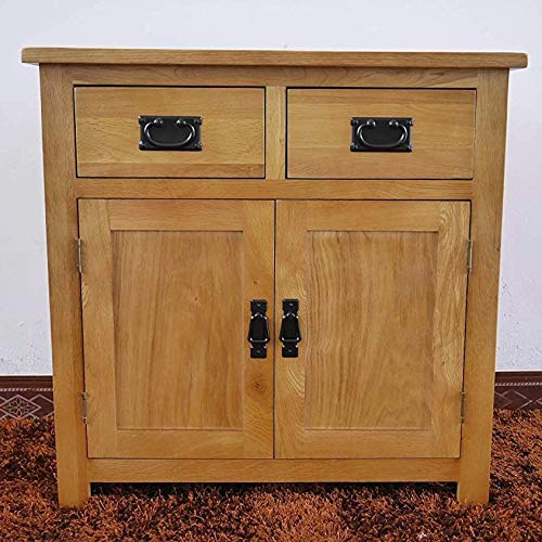 OAK Aparador pequeño de Roble con 2 Puertas y 1 cajón Furniture, para el salón