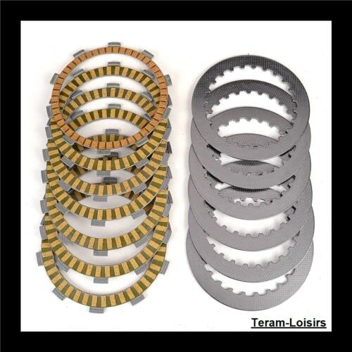 TERAM LOISIRS Kit Disques garnis + lisses Embrayage compatible pour HONDA XL 600V Transalp de 1987 à 2000 NEUF FRANCE