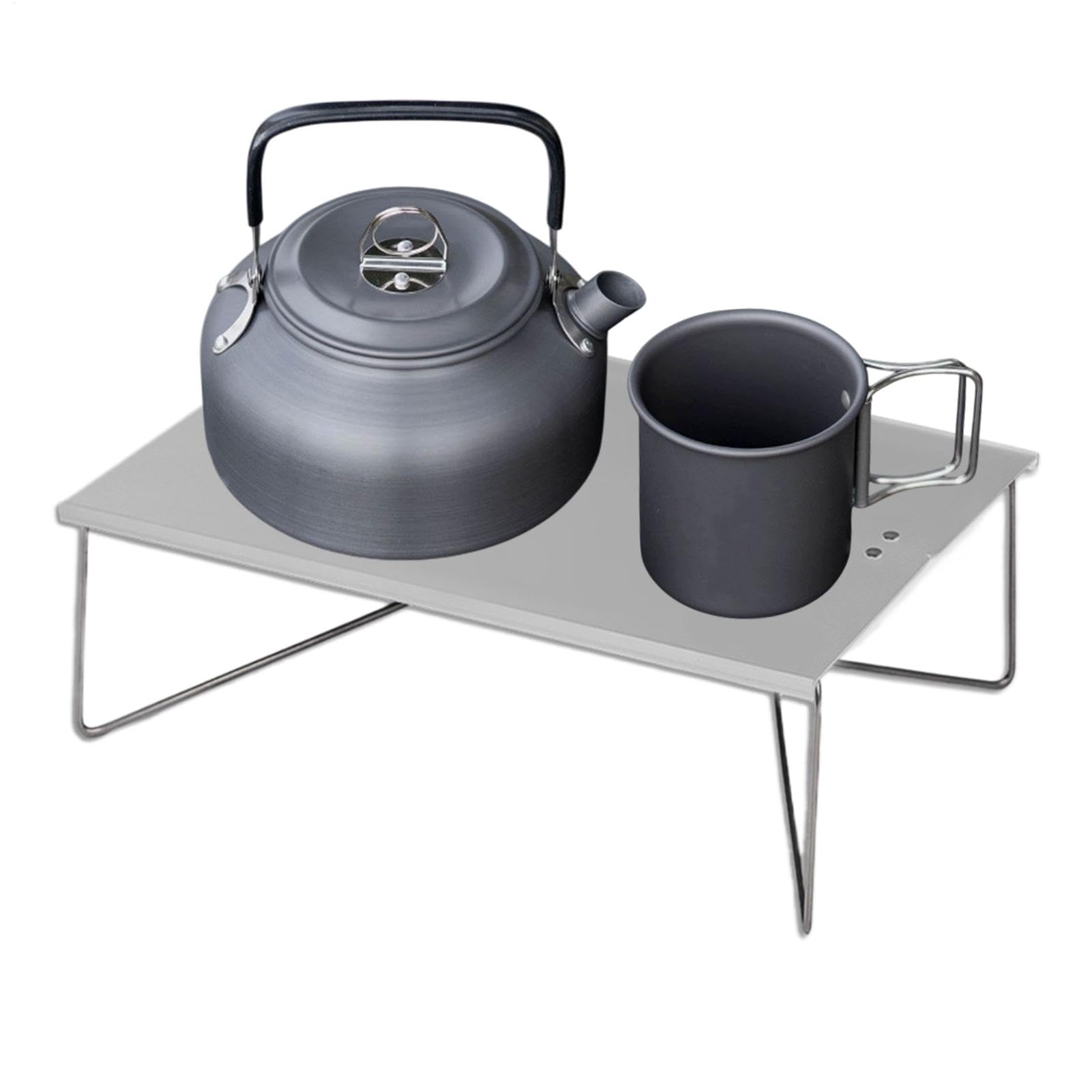 Table de camping compacte et pliante avec son sac de transport pour randonnée