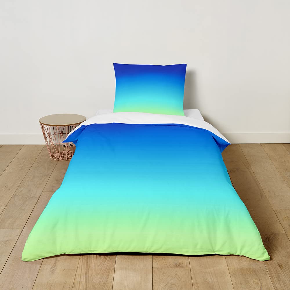 Housse De Couette Enfant 3D – Parure De Lit En Microfibre Douce, Motif Dégradé, Taie Incluse