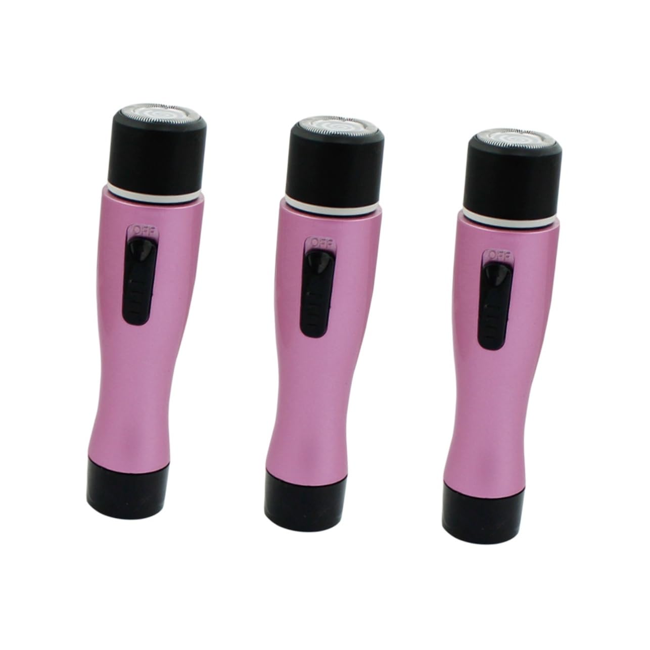 FRCOLOR 3pezzi Rasoio Elettrico Per Donne Epilatore Portatile Per Viso Ascelle Gambe e Bikini Rimozione Indolore Dei Inossidabile Design Ergonomico Facile Da Usare