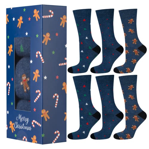 soxo Chaussettes Femme Sac Cadeau Homme Noel 3 Paires 40 - 45 Set 2 Cover