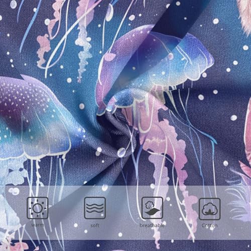 Jellyfish Blue Purple Pink Feathers Panties for Girl Girls Underwear Toddlers Cotton Personalized Kids Briefs Undies 2t3