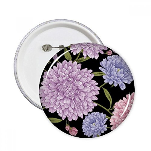 Lotus Art Dessin badge bouton rond pour raviver un vêtement terne ou uni M
